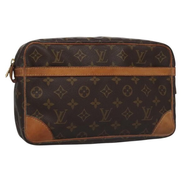 LOUIS VUITTON Monogram Compiegne 28 Clutch Bag - Picture 1 of 16